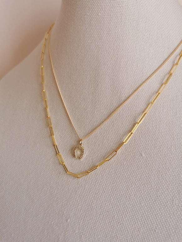 Double 14K Chain Necklace