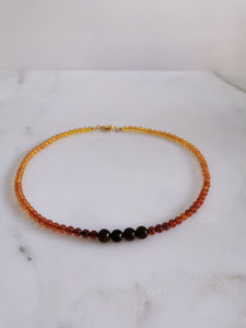 Gradient Amber Choker Necklace