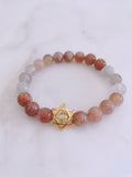 Arusha Sunstone Beaded Stretch Bracelet