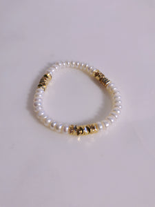 Mabe Pearls & Gold Bracelet