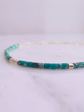 Ocean Jasper Tiny Beaded Chain Choker