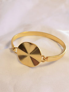 14K Gold Lotus Leaf Bracelet