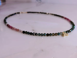 Faceted Various Tourmaline "A" Beaded Choker