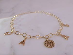 Charms Oval Chain Choker