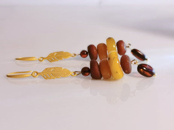 Various Amber Drop Earrings