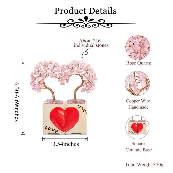 Two half hearts Love Tree