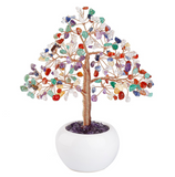 Ceramic vase base crystal Tree